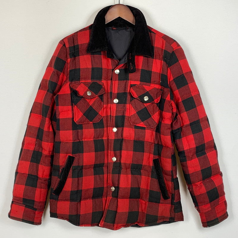 【現状渡し品】【メンズ】 HIMALAYA ヒマラヤン CHECK DOWN JACKET チェック ダウン ジャケット アウター 144-260715-sa-11-tei サイズ：3 カラー：レッド/ブラック 万代Net店