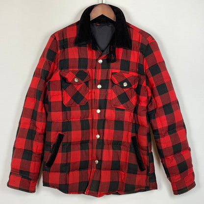 【現状渡し品】【メンズ】 HIMALAYA ヒマラヤン CHECK DOWN JACKET チェック ダウン ジャケット アウター 144-260715-sa-11-tei サイズ：3 カラー：レッド/ブラック 万代Net店