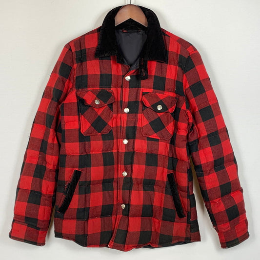 【現状渡し品】【メンズ】 HIMALAYA ヒマラヤン CHECK DOWN JACKET チェック ダウン ジャケット アウター 144-260715-sa-11-tei サイズ：3 カラー：レッド/ブラック 万代Net店