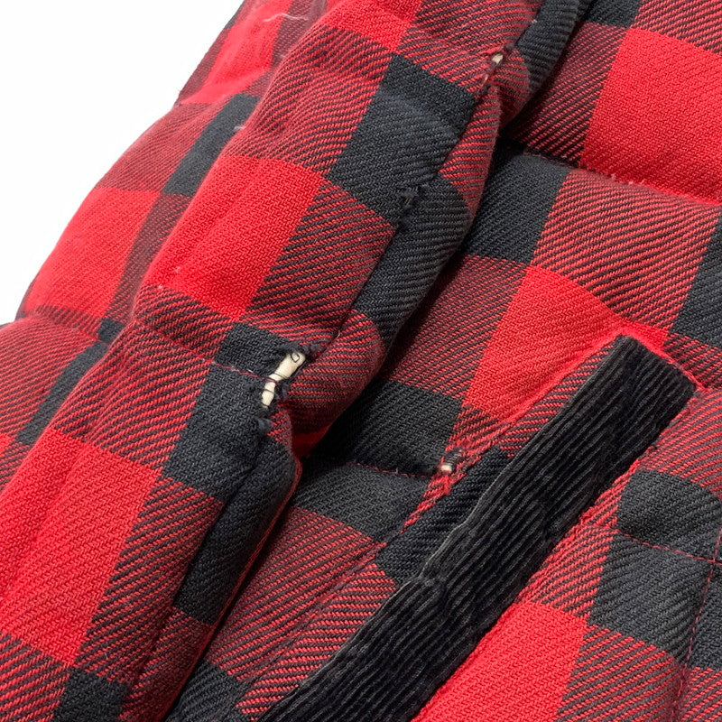 【現状渡し品】【メンズ】 HIMALAYA ヒマラヤン CHECK DOWN JACKET チェック ダウン ジャケット アウター 144-260715-sa-11-tei サイズ：3 カラー：レッド/ブラック 万代Net店