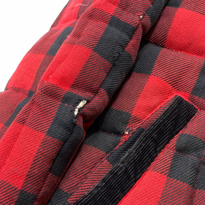 【現状渡し品】【メンズ】 HIMALAYA ヒマラヤン CHECK DOWN JACKET チェック ダウン ジャケット アウター 144-260715-sa-11-tei サイズ：3 カラー：レッド/ブラック 万代Net店