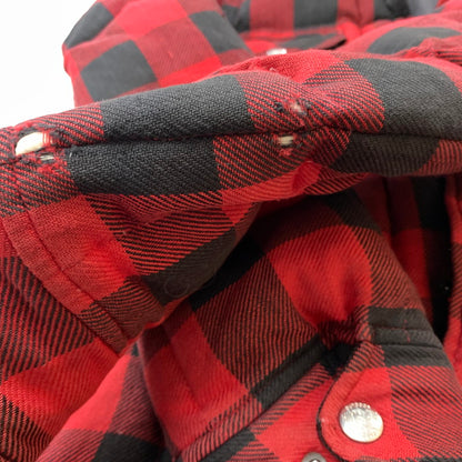 【現状渡し品】【メンズ】 HIMALAYA ヒマラヤン CHECK DOWN JACKET チェック ダウン ジャケット アウター 144-260715-sa-11-tei サイズ：3 カラー：レッド/ブラック 万代Net店