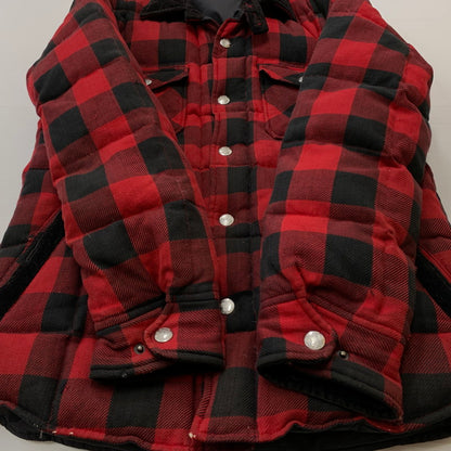 【現状渡し品】【メンズ】 HIMALAYA ヒマラヤン CHECK DOWN JACKET チェック ダウン ジャケット アウター 144-260715-sa-11-tei サイズ：3 カラー：レッド/ブラック 万代Net店