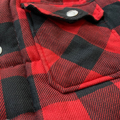 【現状渡し品】【メンズ】 HIMALAYA ヒマラヤン CHECK DOWN JACKET チェック ダウン ジャケット アウター 144-260715-sa-11-tei サイズ：3 カラー：レッド/ブラック 万代Net店