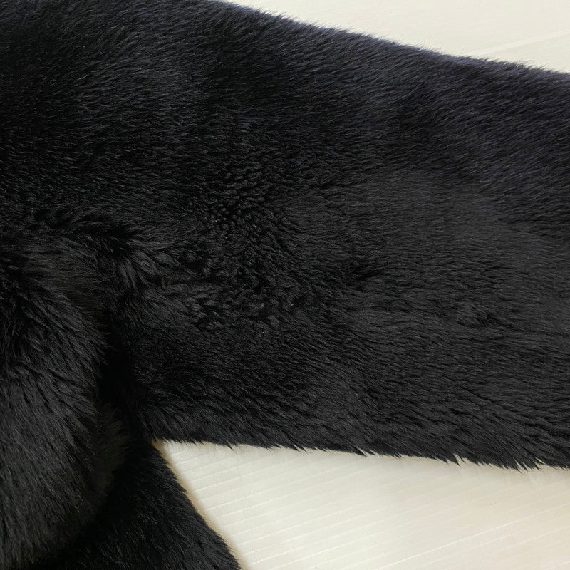 【現状渡し品】【メンズ】 HYSTERIC GLAMOUR ヒステリックグラマー × SUPREME シュプリーム 別注コラボ 17AW FUCKYOU FAUX FUR COAT ファック ユー フォー ファーコート アウター 140-260716-ss-12-tei サイズ：M カラー：ブラック 万代Net店