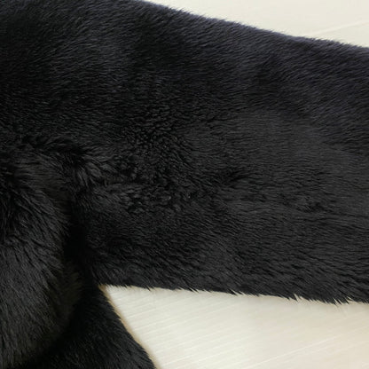 【現状渡し品】【メンズ】 HYSTERIC GLAMOUR ヒステリックグラマー × SUPREME シュプリーム 別注コラボ 17AW FUCKYOU FAUX FUR COAT ファック ユー フォー ファーコート アウター 140-260716-ss-12-tei サイズ：M カラー：ブラック 万代Net店