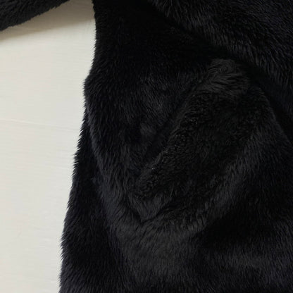 【現状渡し品】【メンズ】 HYSTERIC GLAMOUR ヒステリックグラマー × SUPREME シュプリーム 別注コラボ 17AW FUCKYOU FAUX FUR COAT ファック ユー フォー ファーコート アウター 140-260716-ss-12-tei サイズ：M カラー：ブラック 万代Net店