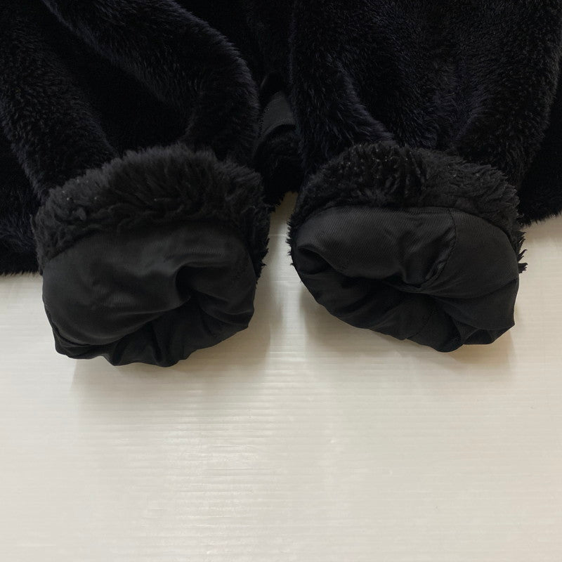 【現状渡し品】【メンズ】 HYSTERIC GLAMOUR ヒステリックグラマー × SUPREME シュプリーム 別注コラボ 17AW FUCKYOU FAUX FUR COAT ファック ユー フォー ファーコート アウター 140-260716-ss-12-tei サイズ：M カラー：ブラック 万代Net店