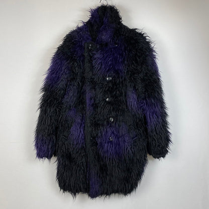 【中古品】【メンズ】 NEEDLES ニードルス ACRYLIC FUR BLURRED DOT COAT L0099 アクリリック ファー ブルード ドット コート アウター 140-260716-ss-13-tei サイズ：M カラー：ブラック 万代Net店