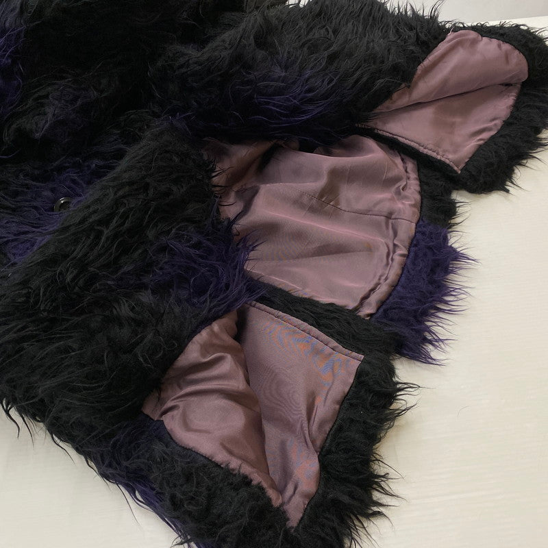 【中古品】【メンズ】 NEEDLES ニードルス ACRYLIC FUR BLURRED DOT COAT L0099 アクリリック ファー ブルード ドット コート アウター 140-260716-ss-13-tei サイズ：M カラー：ブラック 万代Net店