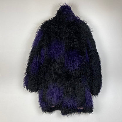 【中古品】【メンズ】 NEEDLES ニードルス ACRYLIC FUR BLURRED DOT COAT L0099 アクリリック ファー ブルード ドット コート アウター 140-260716-ss-13-tei サイズ：M カラー：ブラック 万代Net店