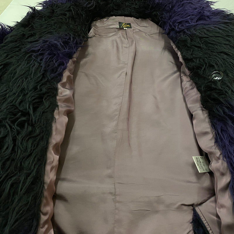 【中古品】【メンズ】 NEEDLES ニードルス ACRYLIC FUR BLURRED DOT COAT L0099 アクリリック ファー ブルード ドット コート アウター 140-260716-ss-13-tei サイズ：M カラー：ブラック 万代Net店