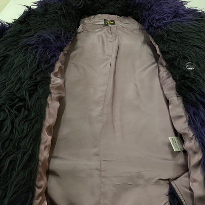 【中古品】【メンズ】 NEEDLES ニードルス ACRYLIC FUR BLURRED DOT COAT L0099 アクリリック ファー ブルード ドット コート アウター 140-260716-ss-13-tei サイズ：M カラー：ブラック 万代Net店