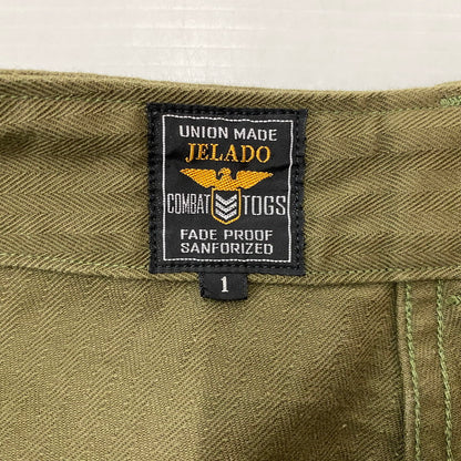 【中古品】【メンズ】 JELADO ジェラード CM47 BAKER PANTS MADE IN JAPAN ベイカー パンツ ボトムス 日本製 156-260716-ss-11-tei サイズ：1 カラー：カーキ 万代Net店