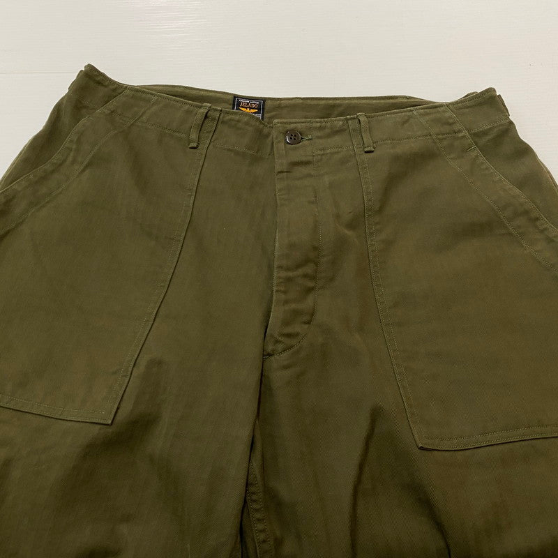 【中古品】【メンズ】 JELADO ジェラード CM47 BAKER PANTS MADE IN JAPAN ベイカー パンツ ボトムス 日本製 156-260716-ss-11-tei サイズ：1 カラー：カーキ 万代Net店