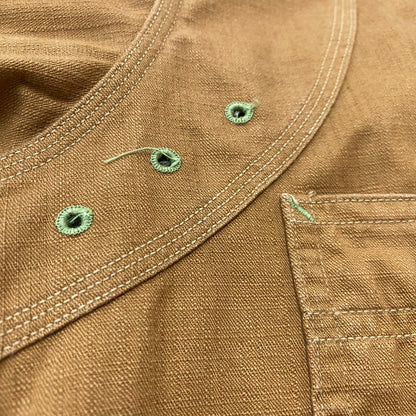 【中古品】【メンズ】 WAREHOUSE ウエアハウス × BIGYANK ビッグヤング 別注コラボ 30's VINTAGE YANK FLYER VENTILATION WORK SHIRTS 30年代 ヤングフライヤー ベンチレーション ワークシャツ 145-260712-sa-10-tei サイズ：14 カラー：ブラウン 万代Net店