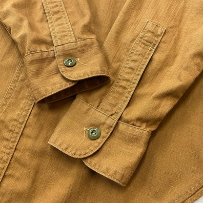 【中古品】【メンズ】 WAREHOUSE ウエアハウス × BIGYANK ビッグヤング 別注コラボ 30's VINTAGE YANK FLYER VENTILATION WORK SHIRTS 30年代 ヤングフライヤー ベンチレーション ワークシャツ 145-260712-sa-10-tei サイズ：14 カラー：ブラウン 万代Net店
