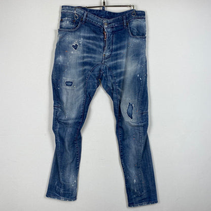 【中古品】【メンズ】 DSQUARED2 ディースクエアード TIDY BIKER JEAN S74LB0823 S30342 タイディー バイカー ジーン ボトムス デニム ジーンズ 152-260712-sa-09-tei サイズ：48 カラー：インディゴ 万代Net店