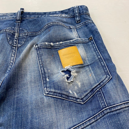 【中古品】【メンズ】 DSQUARED2 ディースクエアード TIDY BIKER JEAN S74LB0823 S30342 タイディー バイカー ジーン ボトムス デニム ジーンズ 152-260712-sa-09-tei サイズ：48 カラー：インディゴ 万代Net店