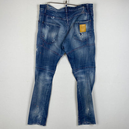 【中古品】【メンズ】 DSQUARED2 ディースクエアード TIDY BIKER JEAN S74LB0823 S30342 タイディー バイカー ジーン ボトムス デニム ジーンズ 152-260712-sa-09-tei サイズ：48 カラー：インディゴ 万代Net店