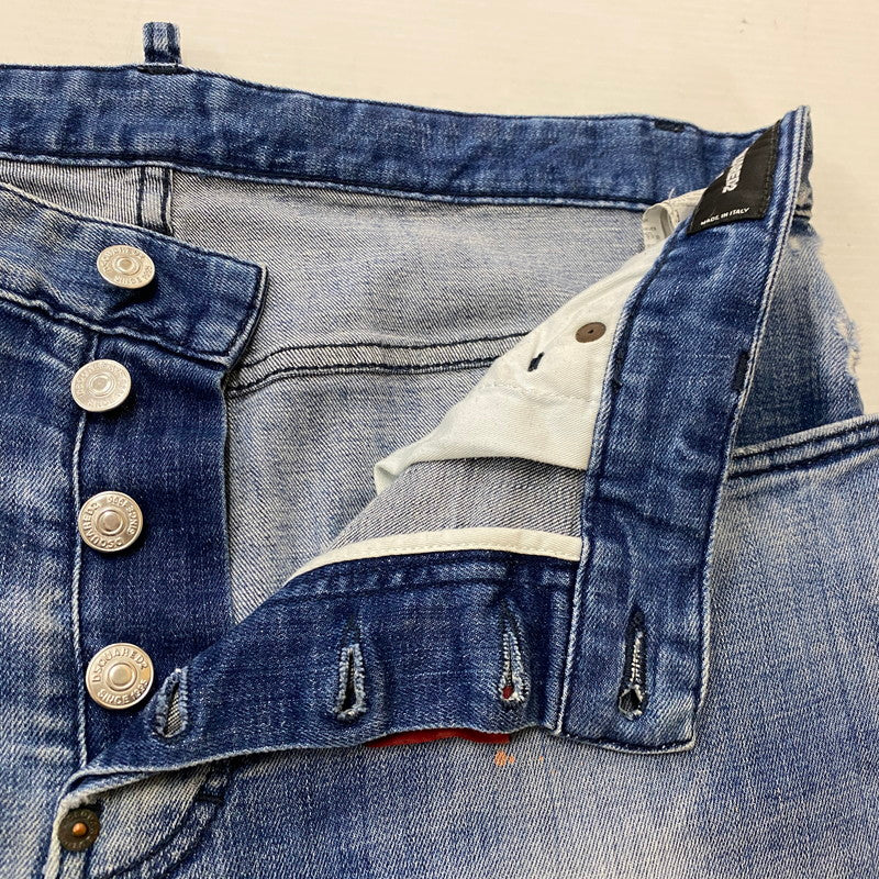 【中古品】【メンズ】 DSQUARED2 ディースクエアード TIDY BIKER JEAN S74LB0823 S30342 タイディー バイカー ジーン ボトムス デニム ジーンズ 152-260712-sa-09-tei サイズ：48 カラー：インディゴ 万代Net店