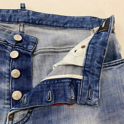 【中古品】【メンズ】 DSQUARED2 ディースクエアード TIDY BIKER JEAN S74LB0823 S30342 タイディー バイカー ジーン ボトムス デニム ジーンズ 152-260712-sa-09-tei サイズ：48 カラー：インディゴ 万代Net店