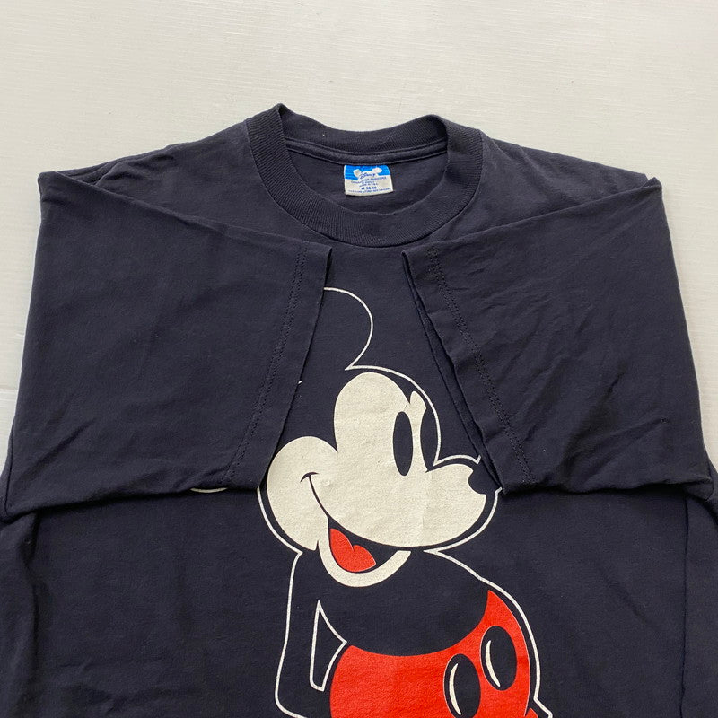 【中古品】【メンズ】 DISNEY ディズニー ～90’s MICKEY MOUSE TEE ～90年代 ミッキー マウス Tシャツ 半袖 トップス 145-260712-sa-05-tei サイズ：M カラー：ブラック系 万代Net店