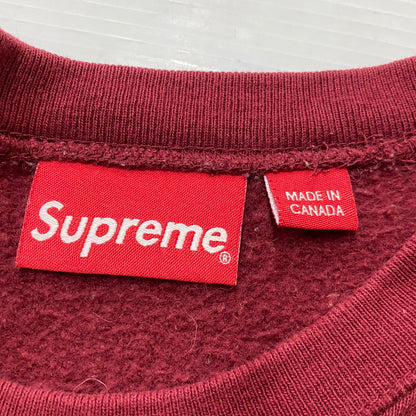【中古品】【メンズ】 SUPREME シュプリーム 22AW BOXLOGO CREW NECK 2022年秋冬 ボックスロゴ クルーネック 長袖 トップス トレーナー 149-260712-sa-12-tei サイズ：M カラー：バーガンディー 万代Net店