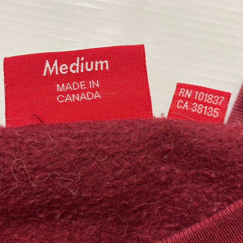 【中古品】【メンズ】 SUPREME シュプリーム 22AW BOXLOGO CREW NECK 2022年秋冬 ボックスロゴ クルーネック 長袖 トップス トレーナー 149-260712-sa-12-tei サイズ：M カラー：バーガンディー 万代Net店