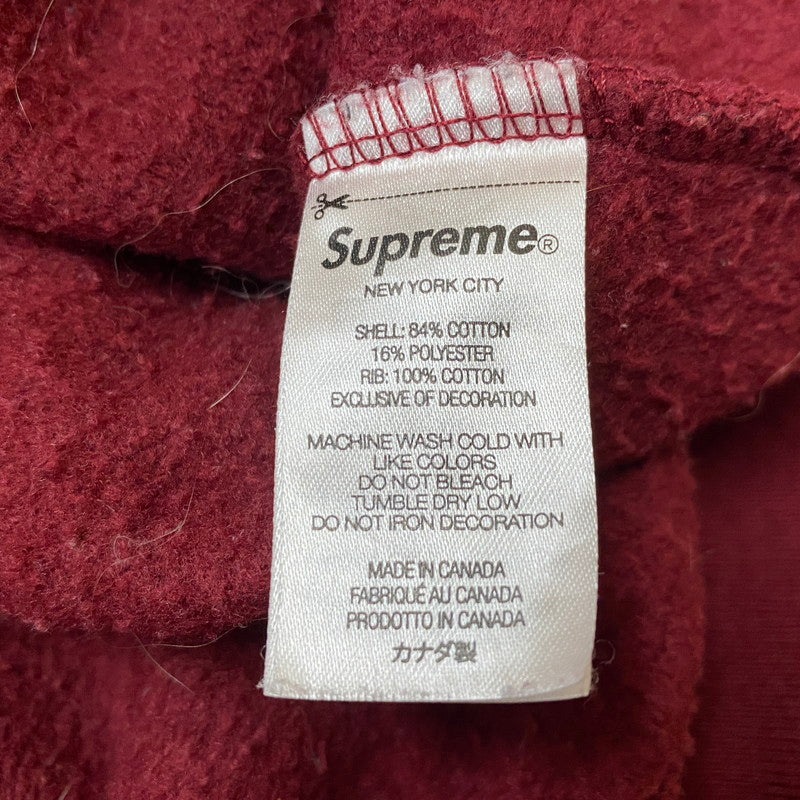 【中古品】【メンズ】 SUPREME シュプリーム 22AW BOXLOGO CREW NECK 2022年秋冬 ボックスロゴ クルーネック 長袖 トップス トレーナー 149-260712-sa-12-tei サイズ：M カラー：バーガンディー 万代Net店