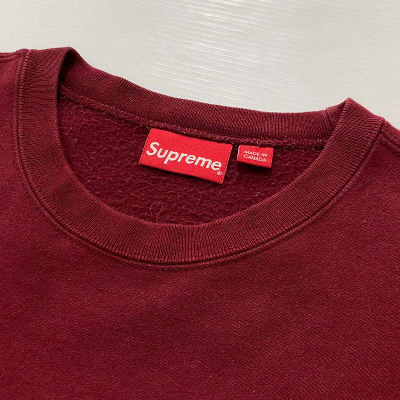 【中古品】【メンズ】 SUPREME シュプリーム 22AW BOXLOGO CREW NECK 2022年秋冬 ボックスロゴ クルーネック 長袖 トップス トレーナー 149-260712-sa-12-tei サイズ：M カラー：バーガンディー 万代Net店