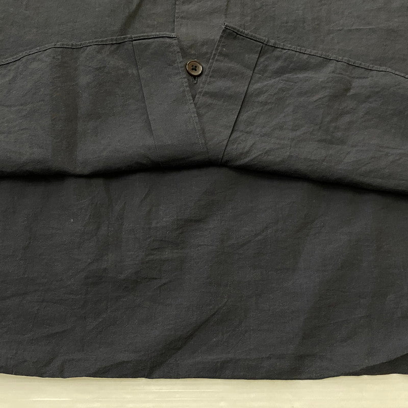 【中古品】【メンズ】 COMOLI コモリ 22AW REGULAR COLLAR L/S DRESS SHIRT W03-02001 2022年 秋冬 レギュラー カラー ロングスリーブ ドレス シャツ 長袖 トップス 140-260712-sa-04-tei サイズ：3 カラー：ブラック系 万代Net店