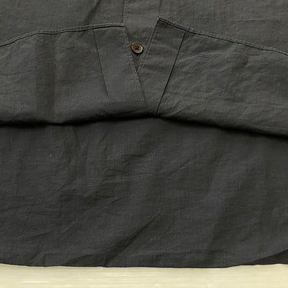 【中古品】【メンズ】 COMOLI コモリ 22AW REGULAR COLLAR L/S DRESS SHIRT W03-02001 2022年 秋冬 レギュラー カラー ロングスリーブ ドレス シャツ 長袖 トップス 140-260712-sa-04-tei サイズ：3 カラー：ブラック系 万代Net店
