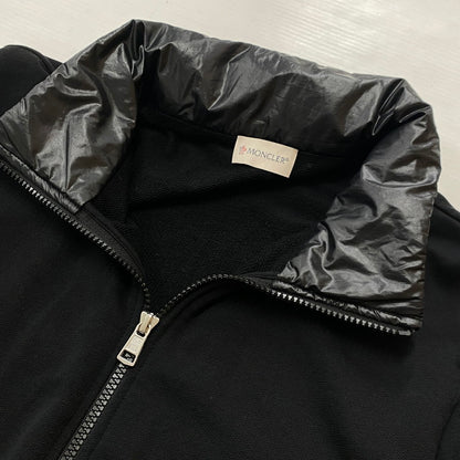 【中古品】【メンズ】 MONCLER モンクレール FELPA CON ZIP BLACK I20918G00037 フェルパ コン ジップ ブラック アウター 141-260712-sa-03-tei サイズ：S カラー：ブラック 万代Net店