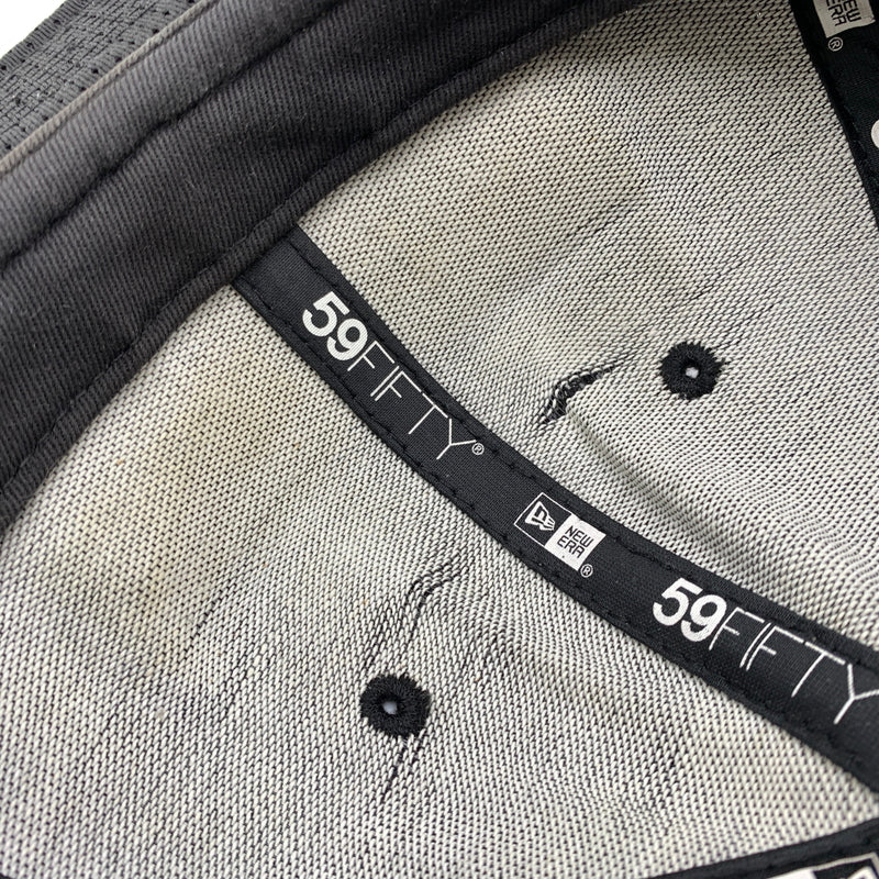 【中古品】【メンズ】 SUPREME シュプリーム × NEW ERA ニューエラ 別注コラボ 18SS MESH BOX LOGO CAP メッシュ ボックスロゴ キャップ 帽子 149-260730-yo-02-tei サイズ：７ 5/8 カラー：ブラック 万代Net店