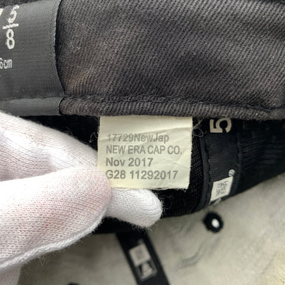 【中古品】【メンズ】 SUPREME シュプリーム × NEW ERA ニューエラ 別注コラボ 18SS MESH BOX LOGO CAP メッシュ ボックスロゴ キャップ 帽子 149-260730-yo-02-tei サイズ：７ 5/8 カラー：ブラック 万代Net店