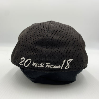 【中古品】【メンズ】 SUPREME シュプリーム × NEW ERA ニューエラ 別注コラボ 18SS MESH BOX LOGO CAP メッシュ ボックスロゴ キャップ 帽子 149-260730-yo-02-tei サイズ：７ 5/8 カラー：ブラック 万代Net店