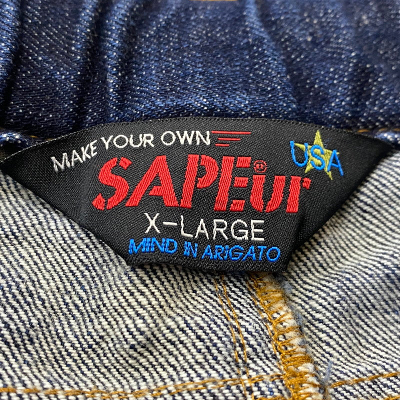 【中古品】【メンズ】 SAPEUR サープル SKATE PANTS MK3 スケート パンツ マークスリー ボトムス 153-260712-sa-02-tei サイズ：XL カラー：インディゴ 万代Net店
