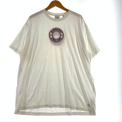 【現状渡し品】【メンズ】 BURBERRY バーバリー ARCHWAY CIRCLE LOGO TEE アーチウェイ サークルロゴ Tシャツ 半袖 トップス 141-260713-yo-12-tei サイズ：XL カラー：ホワイト 万代Net店