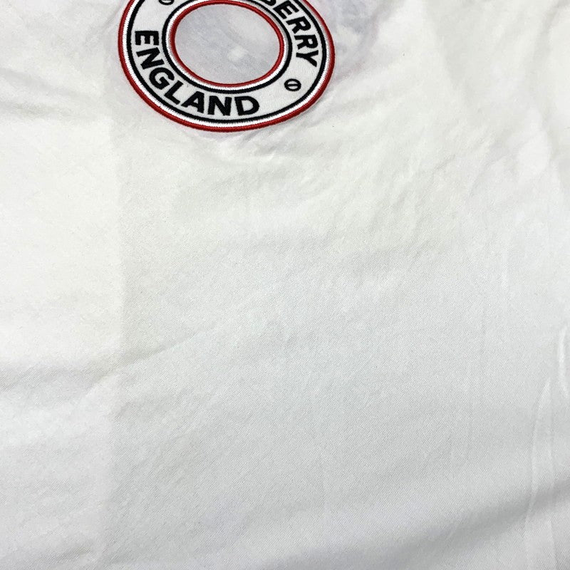 【現状渡し品】【メンズ】 BURBERRY バーバリー ARCHWAY CIRCLE LOGO TEE アーチウェイ サークルロゴ Tシャツ 半袖 トップス 141-260713-yo-12-tei サイズ：XL カラー：ホワイト 万代Net店