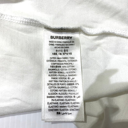 【現状渡し品】【メンズ】 BURBERRY バーバリー ARCHWAY CIRCLE LOGO TEE アーチウェイ サークルロゴ Tシャツ 半袖 トップス 141-260713-yo-12-tei サイズ：XL カラー：ホワイト 万代Net店