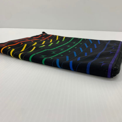 【中古品】【メンズ】 Valentino ヴァレンチノ RAINBOW LOGO CRUTCH BAG レインボー ロゴ クラッチバッグ カバン セカンドバッグ 180-260714-ko-10-tei カラー：ブラック/マルチ 万代Net店