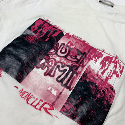 【中古品】【メンズ】 MONCLER モンクレール MAGLIA T-SHIRT F10918C72210 8390T マグリア Tシャツ 半袖 トップス 141-260713-yo-13-tei サイズ：XL カラー：ホワイト 万代Net店