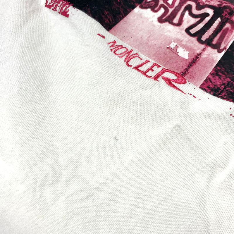 【中古品】【メンズ】 MONCLER モンクレール MAGLIA T-SHIRT F10918C72210 8390T マグリア Tシャツ 半袖 トップス 141-260713-yo-13-tei サイズ：XL カラー：ホワイト 万代Net店