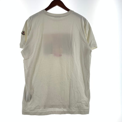 【中古品】【メンズ】 MONCLER モンクレール MAGLIA T-SHIRT F10918C72210 8390T マグリア Tシャツ 半袖 トップス 141-260713-yo-13-tei サイズ：XL カラー：ホワイト 万代Net店