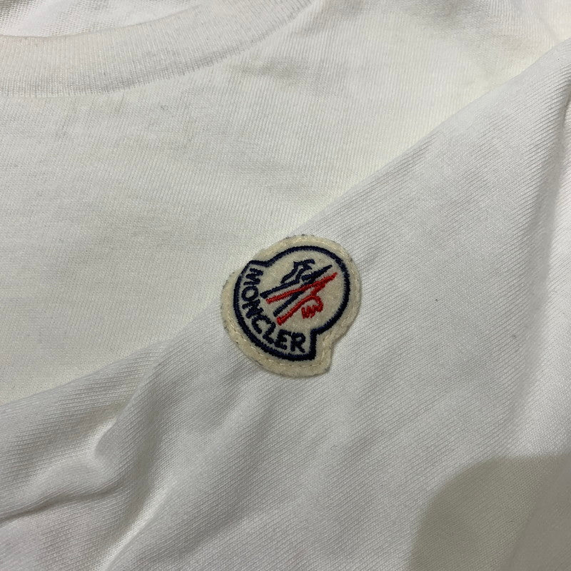 【中古品】【メンズ】 MONCLER モンクレール MAGLIA T-SHIRT F10918C72210 8390T マグリア Tシャツ 半袖 トップス 141-260713-yo-13-tei サイズ：XL カラー：ホワイト 万代Net店
