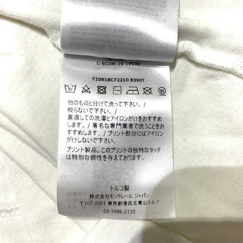 【中古品】【メンズ】 MONCLER モンクレール MAGLIA T-SHIRT F10918C72210 8390T マグリア Tシャツ 半袖 トップス 141-260713-yo-13-tei サイズ：XL カラー：ホワイト 万代Net店