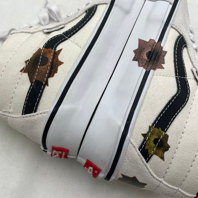 【中古品】【メンズ】 VANS バンズ × SUPREME シュプリーム × NATE LOMAN ネイト・ロウマン 別注コラボ SKATE GROSSO MID スケート グラッソ ミッド スニーカー 靴 162-260905-yo-11-teih サイズ：24cm カラー：ホワイト 万代Net店