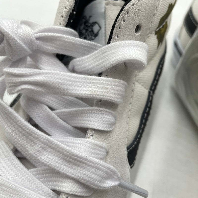 【中古品】【メンズ】 VANS バンズ × SUPREME シュプリーム × NATE LOMAN ネイト・ロウマン 別注コラボ SKATE GROSSO MID スケート グラッソ ミッド スニーカー 靴 162-260905-yo-11-teih サイズ：24cm カラー：ホワイト 万代Net店