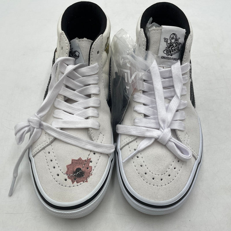 【中古品】【メンズ】 VANS バンズ × SUPREME シュプリーム × NATE LOMAN ネイト・ロウマン 別注コラボ SKATE GROSSO MID スケート グラッソ ミッド スニーカー 靴 162-260905-yo-11-teih サイズ：24cm カラー：ホワイト 万代Net店
